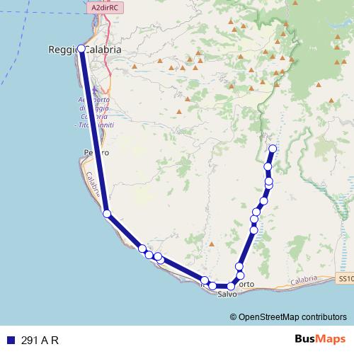 291 A R bus Line Map