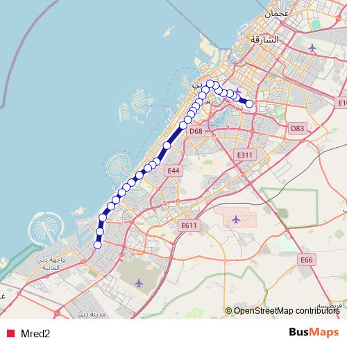 Mred2 metro Line Map