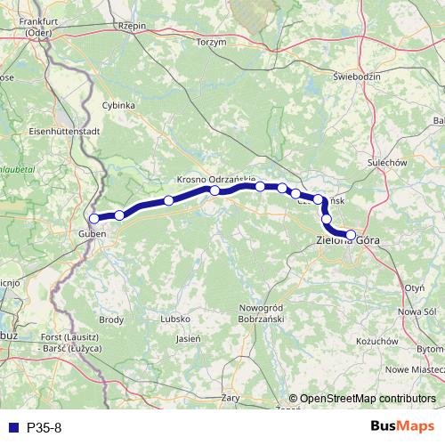 P35-8 rail Line Map