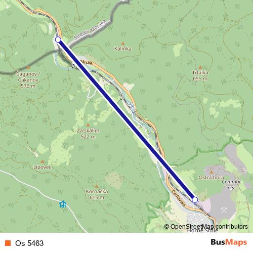 Os 5463 rail Line Map