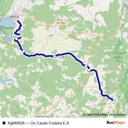 Xg640026 bus Line Map