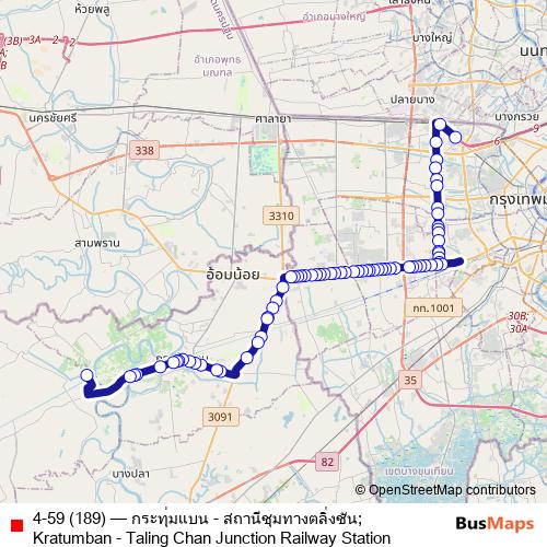 4-59 (189) bus Line Map