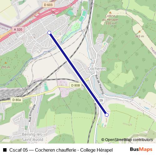 Cscaf 05 bus Line Map