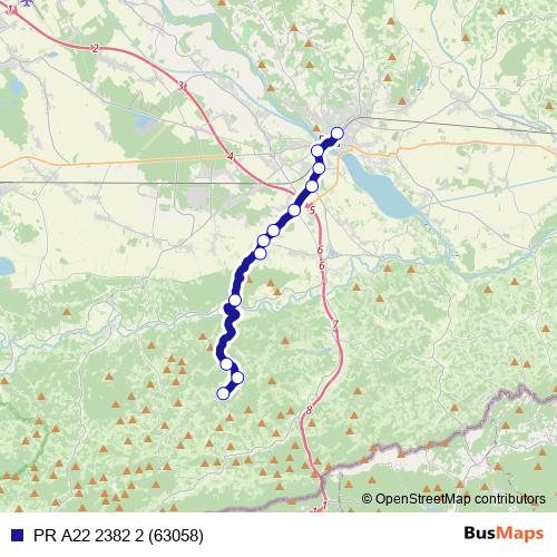 PR A22 2382 2 (63058) bus Line Map