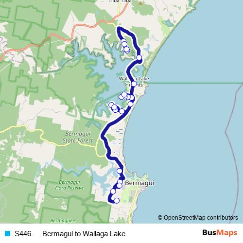 S446 bus Line Map