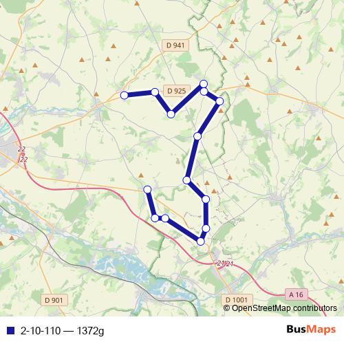 2-10-110 bus Line Map