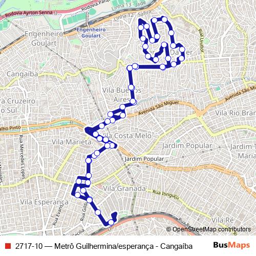 2717-10 bus Line Map