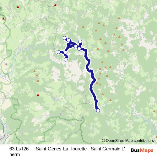 63-Ls126 bus Line Map