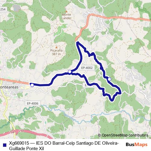 Xg669015 bus Line Map