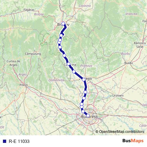 R-E 11033 rail Line Map