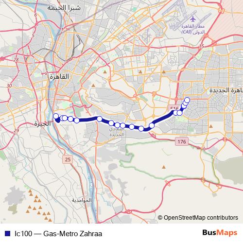 Ic100 bus Line Map