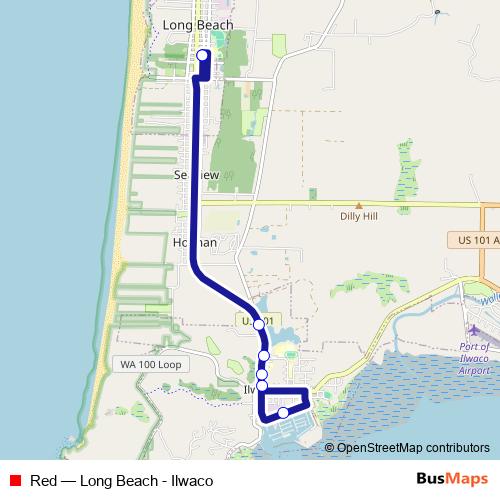 Red bus Line Map