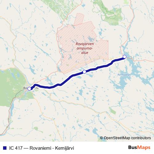 IC 417 rail Line Map