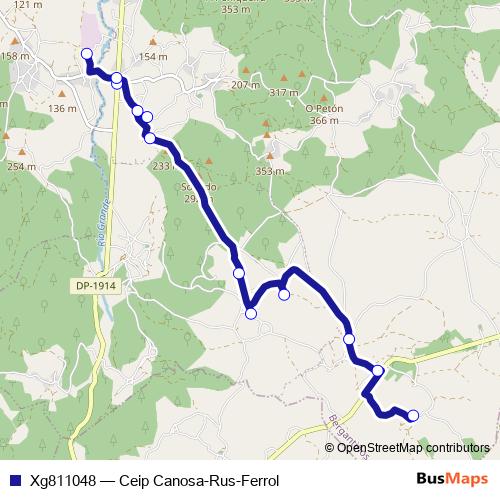 Xg811048 bus Line Map