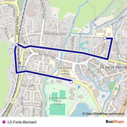 LA Ferte-Bernard bus Line Map