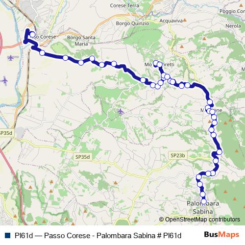 Pl61d bus Line Map