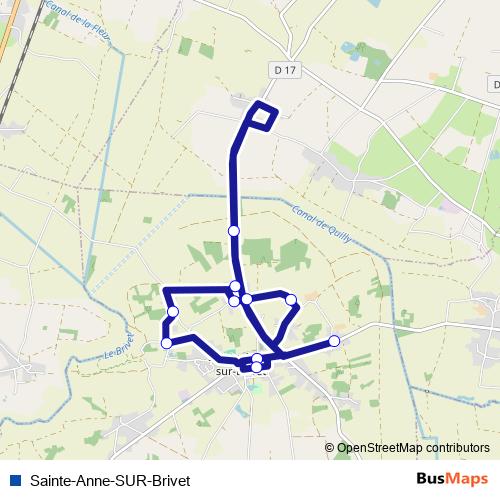 Sainte-Anne-SUR-Brivet bus Line Map