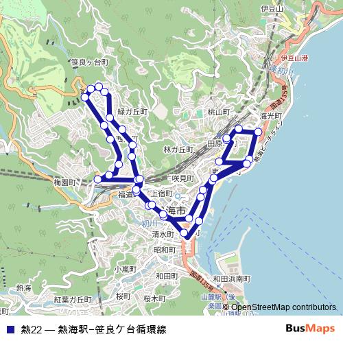 熱22 bus Line Map