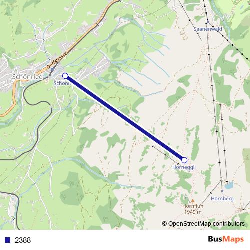 2388 cable-car Line Map