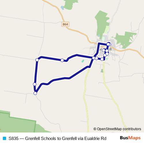 S835 bus Line Map