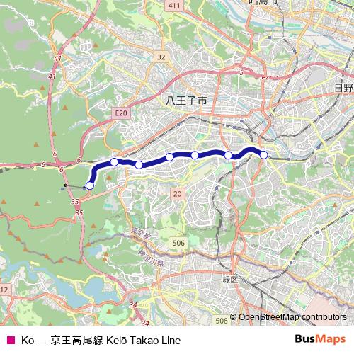 Ko rail Line Map