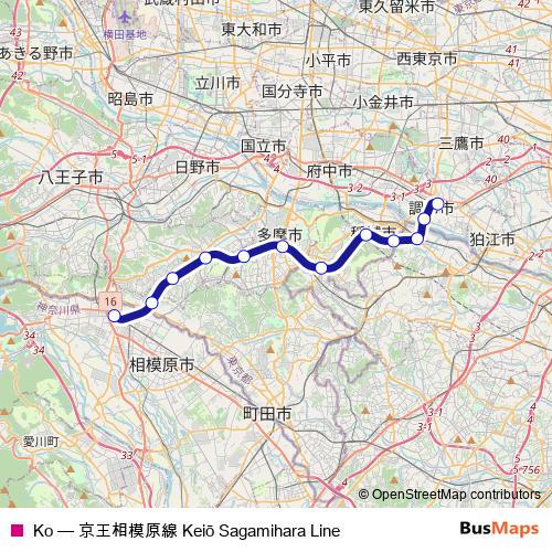 Ko rail Line Map