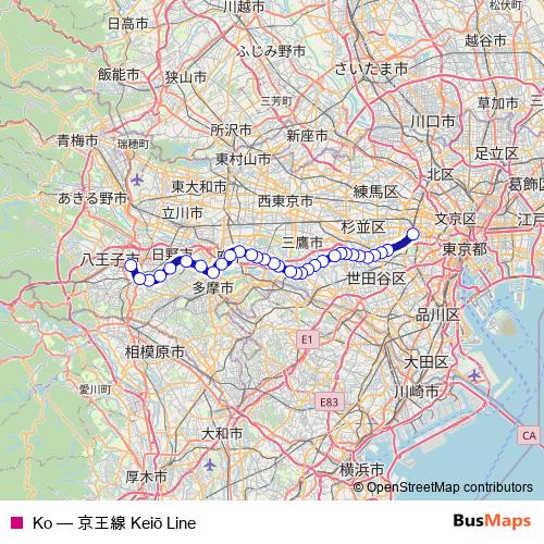 Ko rail Line Map