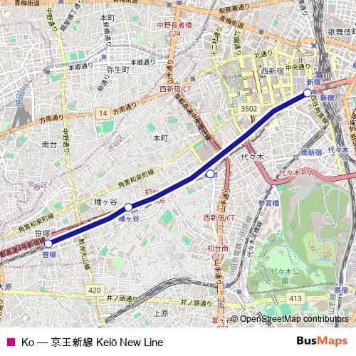Ko rail Line Map