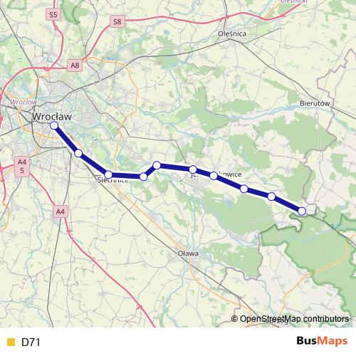 D71 rail Line Map