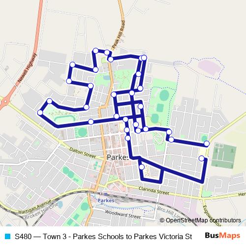 S480 bus Line Map
