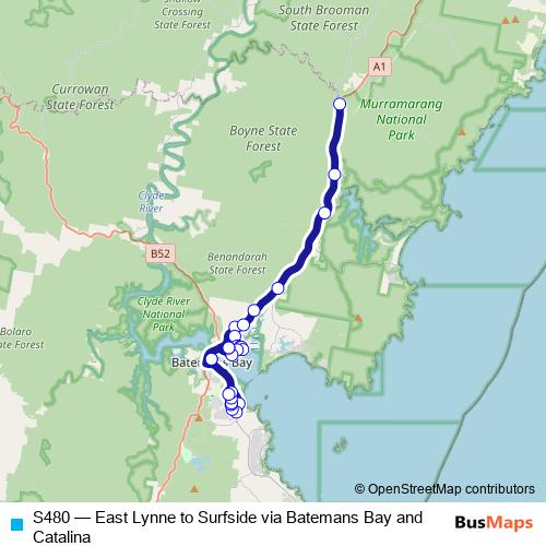 S480 bus Line Map