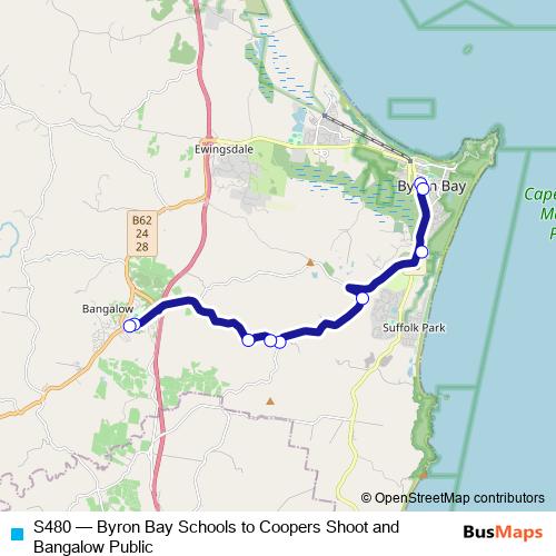 S480 bus Line Map