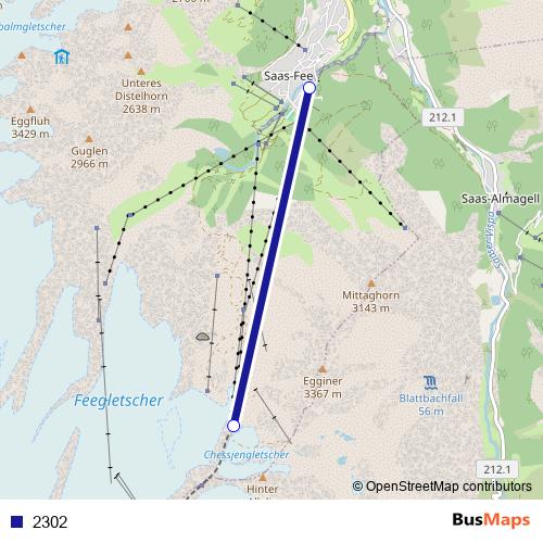 2302 cable-car Line Map