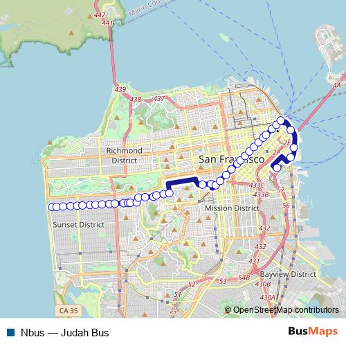 Nbus bus Line Map