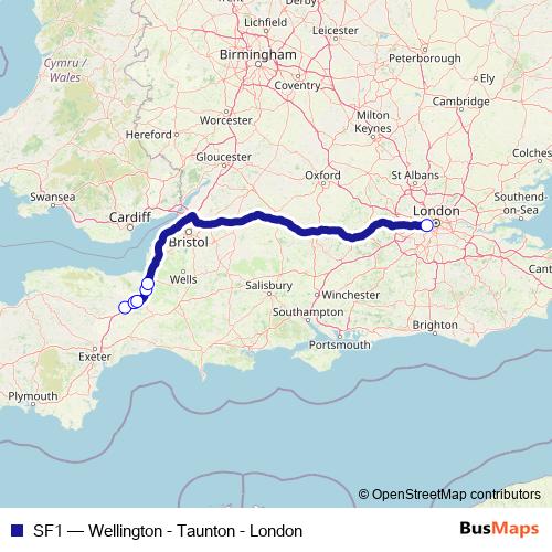 SF1 bus Line Map