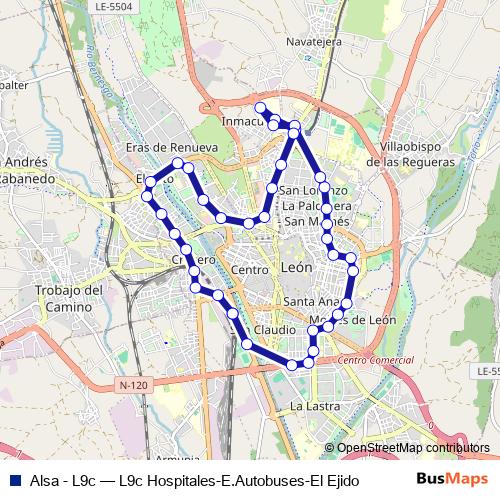 Alsa - L9c bus Line Map