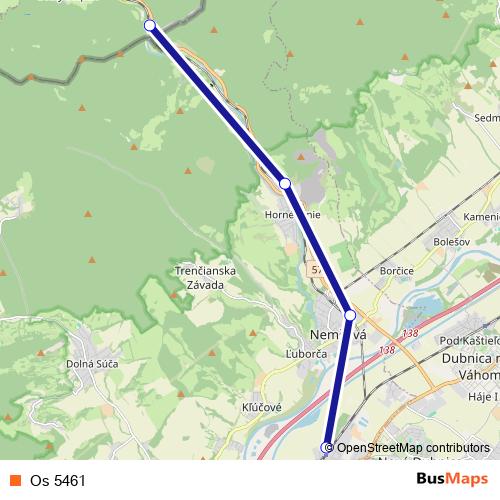 Os 5461 rail Line Map
