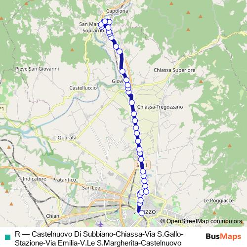 R bus Line Map