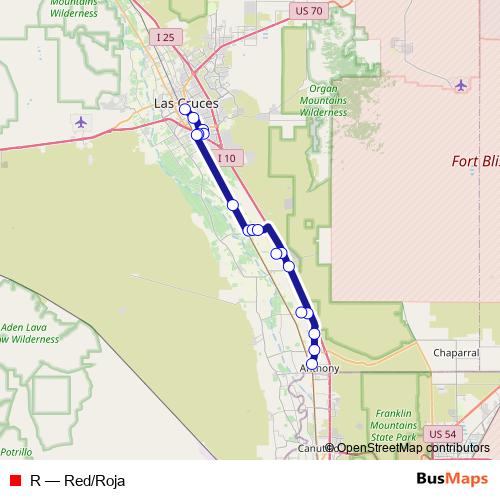 R bus Line Map