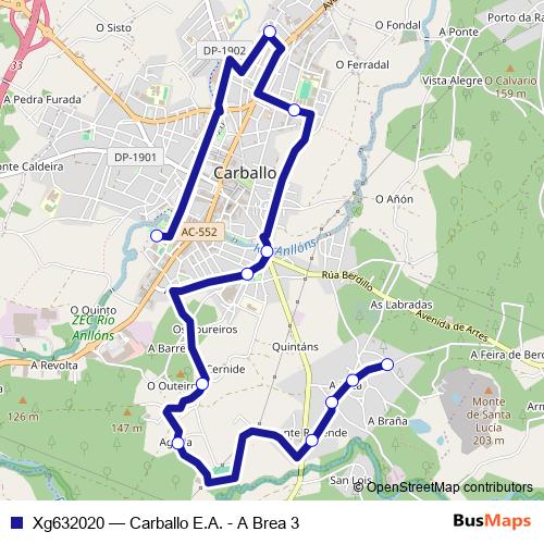 Xg632020 bus Line Map
