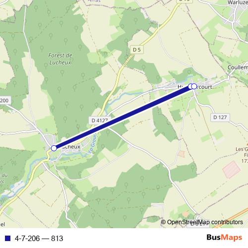 4-7-206 bus Line Map