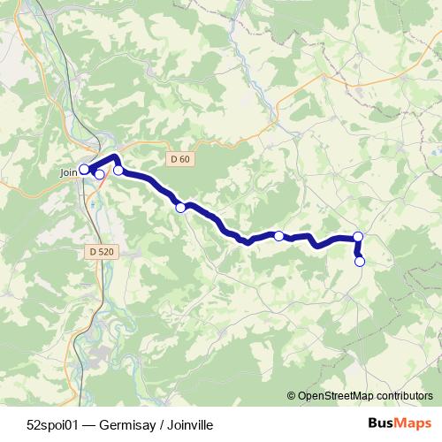 52spoi01 bus Line Map