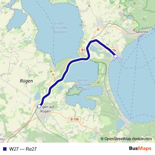 W27 rail Line Map