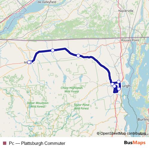 Pc bus Line Map