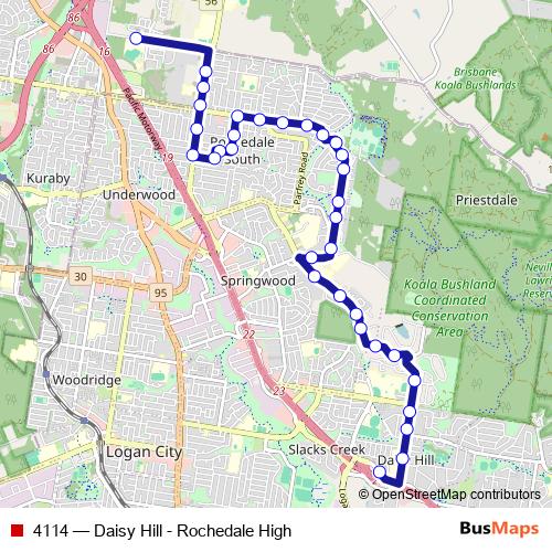 4114 bus Line Map