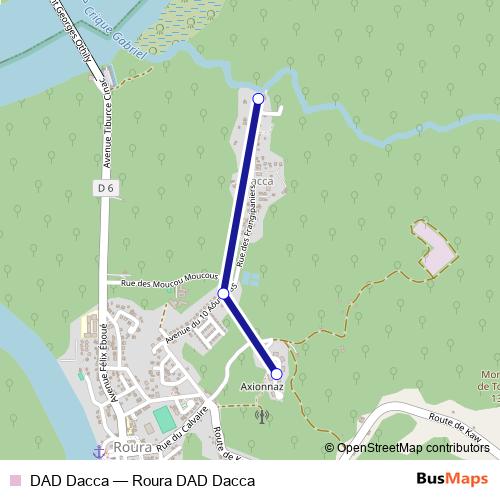 DAD Dacca bus Line Map