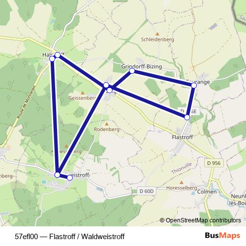 57efl00 bus Line Map