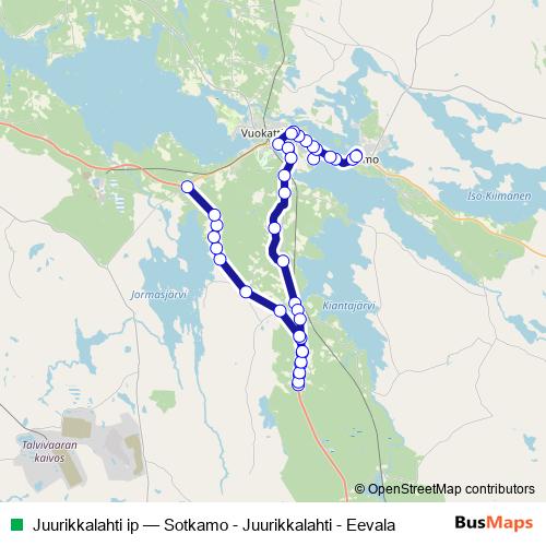 Juurikkalahti ip bus Line Map
