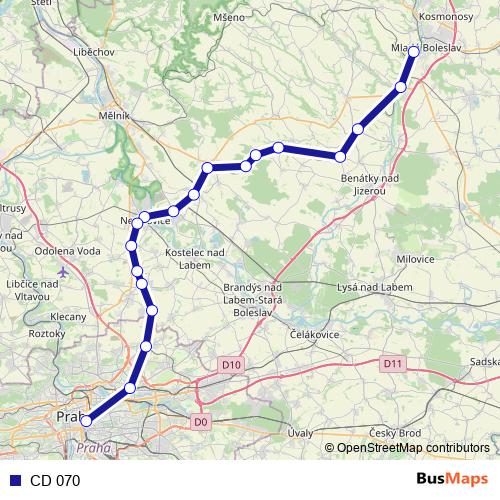 CD 070 rail Line Map