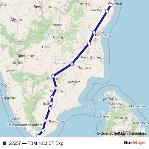 22657 rail Line Map